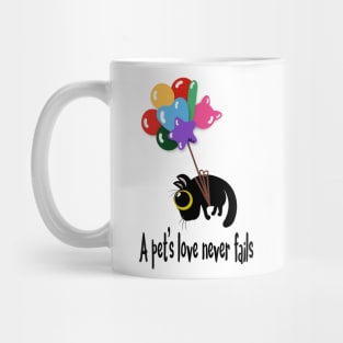 Gatito y Globos Mug